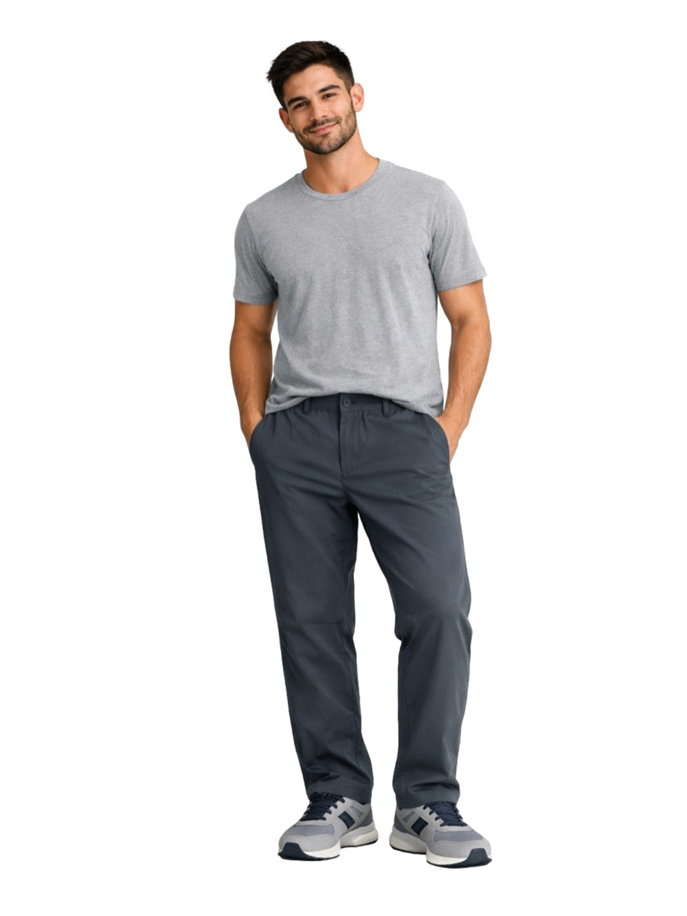 All in Motion Men's Charcoal chinos